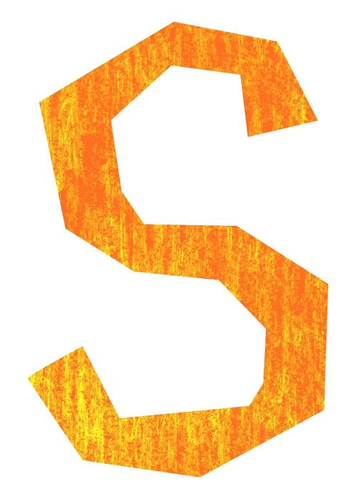 Photo letter s png paper craft font transparent background