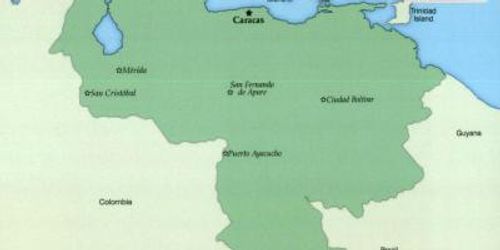 Map of venezuela with cities