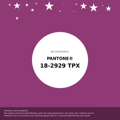 Beautiful Pantone swatch artwork featuring Pantone 18-2929 Tpx Purple Wine Color | Hex color Code #8f3975. Professional color swatch design perfect for designers and color enthusiasts. #pantone #colorswatch #designresource #8f3975