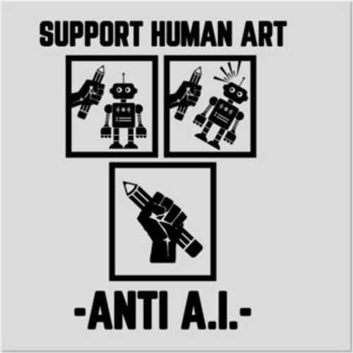 Anti Ai Posters and Art
