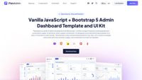 Free Vanilla JS Bootstrap Admin Dashboard Template - PlainAdmin