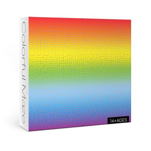 Gradient Color Puzzle for Adults, Pantone Colorful Maze 1000-piece Jigsaw Puzzle, Rainbow Challenging Puzzle Perfect for Game Nights
