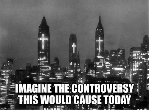 NYC, Easter 1956 | IMAGINE THE CONTROVERSY THIS WOULD CAUSE TODAY | image tagged in easter,1950s,new york city | made w/ Imgflip meme maker