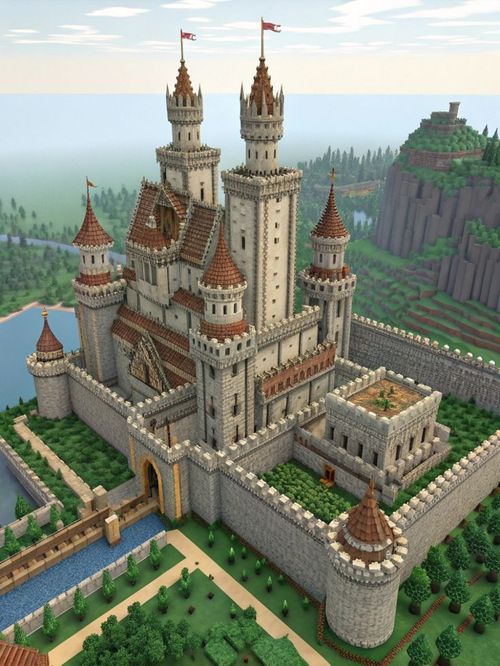 Building houses, building dreams, one block at a time. 💫 #MinecraftBuilders #GamingLife Medieval Minecraft Castles, Minecraft Golden Castle, Minecraft Superflat Builds, Medieval Castles Minecraft, Minecraft Castle Square, Minecraft Castle Base Ideas, Castle Build Ideas, Minecraft Caslte, Castles Minecraft Ideas