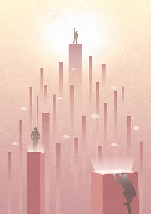 职场寓意插图图片下载