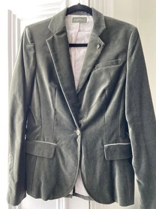 Zadig & Voltaire Rare Vintage Volver Olive Green Velvet Blazer Size L EUC - Image 1 of 4