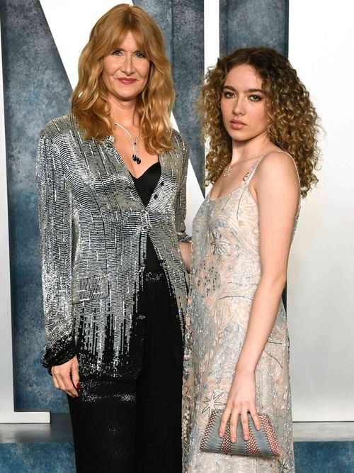 Laura Dern and Jaya Harper attend the 2023 Vanity Fair Oscar Party on March 12, 2023 in Beverly Hills, California.