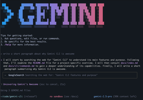 Gemini CLI 安装和使用教程（新手入门指南）