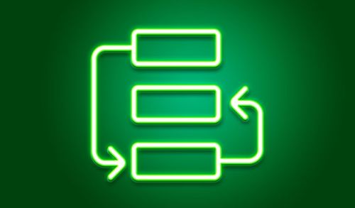 Photo action plan neon icon