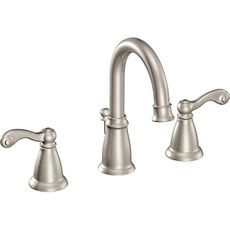 Moen Faucet WS84004SRN Traditional 2H WS SRN, Brushed Nickel