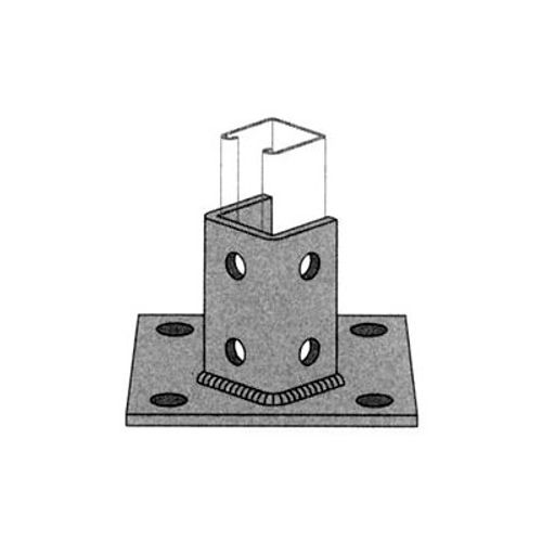 Power Strut, Stainless Steel Square U Post Base