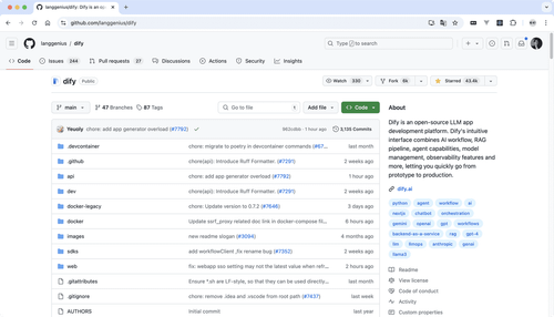 GitHub 开源 AI Agent 项目 Dify