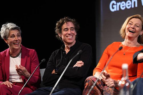 Tamsin Greig, Stephen Mangan and Pippa Haywood during BFI Presents "Green Wing" special London screening and Q&A at BFI Southbank on April 06, 2025...