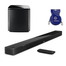 Bose Smart Ultra Dolby Atmos Soundbar 41", Black, Bundle Bass Module 700 + H&A High-Speed HDMI Cable (Soundbar + Bass Module + HDMI Cable)