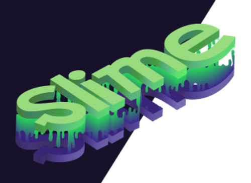 Efecto texto 3d Slime.