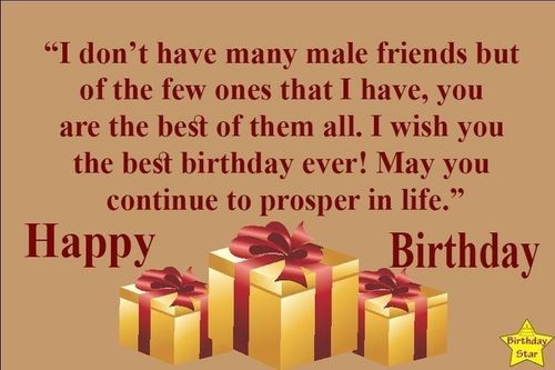 Best Happy Birthday Quotes for Male Friend