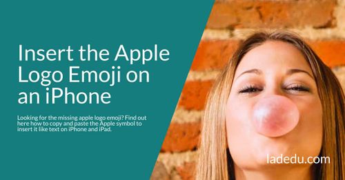Insert the Apple Logo Emoji on an iPhone