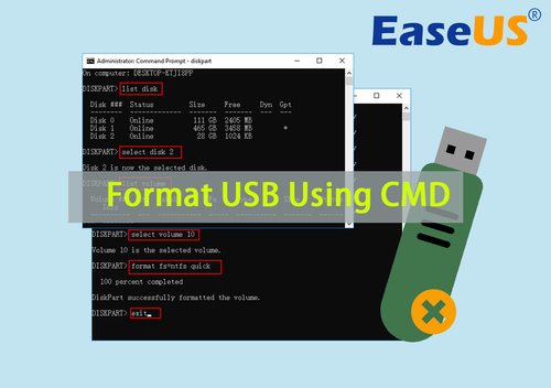 formater une clé USB avec CMD