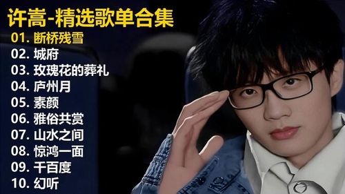 【许嵩】精选歌单合集《断桥残雪》《城府》《玫瑰花的葬礼》《庐州月》《素颜》《雅俗共赏》《山水之间》《惊鸿一面》《千百度》《幻听》