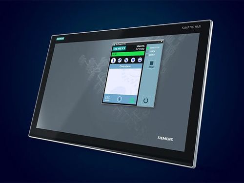 A promotional image of a Simatic S7-1500 controller, a product from Siemens, displayed on a white background.
