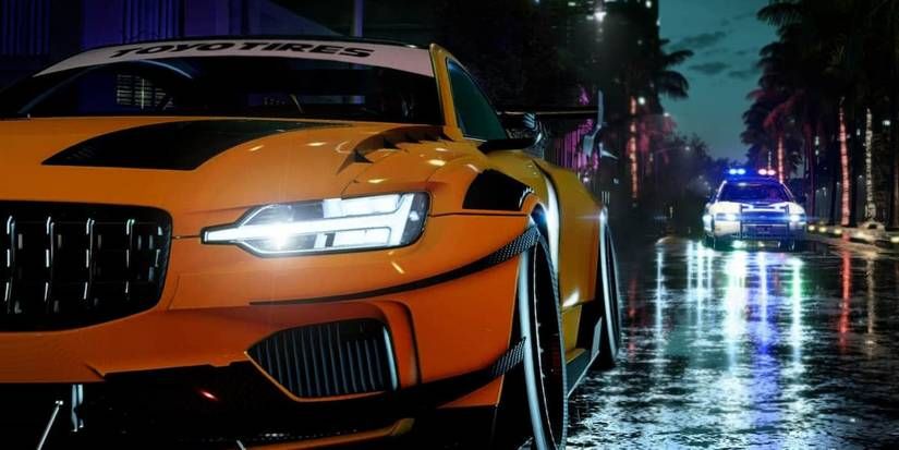 A car evades the PCPD in Need for Speed Heat