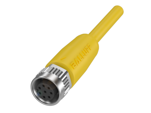 Connector with cable BCC M415-M414-3A-304-PX0434-500,
Merch.code 8544429090, 275722 (MTO). Connection 1 = M12x1-Female,
Straight, 5-pin, A-coded | Connection 2 = M12x1-Male, Straight, 4-pin, A-coded |
Cable = PUR black, 50m, drag chain compatible | Number of conductors = 4 | Cable
temperature, fixed routing = -50...90 °C | Cable temperature, flexible routing = -25...90 °C | Operating
voltage Ub = 250 VDC / 250 VAC | Rated current (40 °C) = 4.0 A | IP rating = IP67, IP68, IP69K/IP67, IP68,
IP69K | Approval/Conformity = CE, cULus, EAC, WEEE