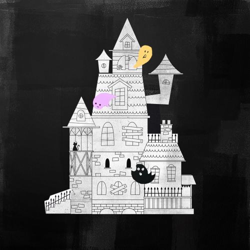 Kids can combine our printable haunted house elements in hundreds of ways to create their own monstrous DIY Halloween mansion! | via barley & birch