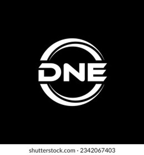 DNE Logo Design, Inspiration for a Unique Identity. Modern Elegance and Creative Design. Watermark Your Success with the Striking this Logo. Stock Vector
