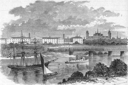 VIEW OF THE SCHUYLKILL RIVER AND WEST PHILADELPHIA.