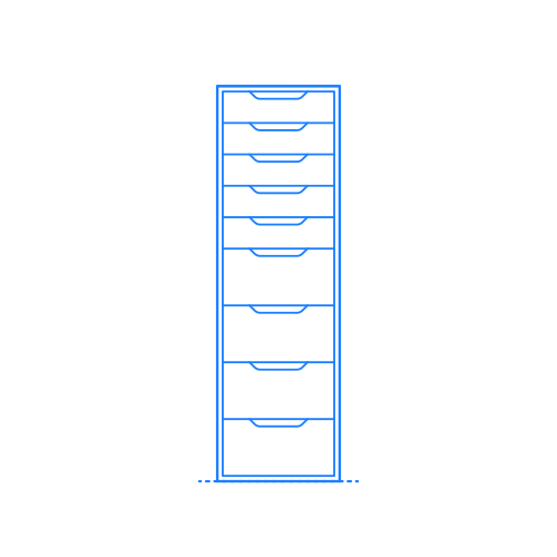 IKEA Alex Drawer Unit - Tall