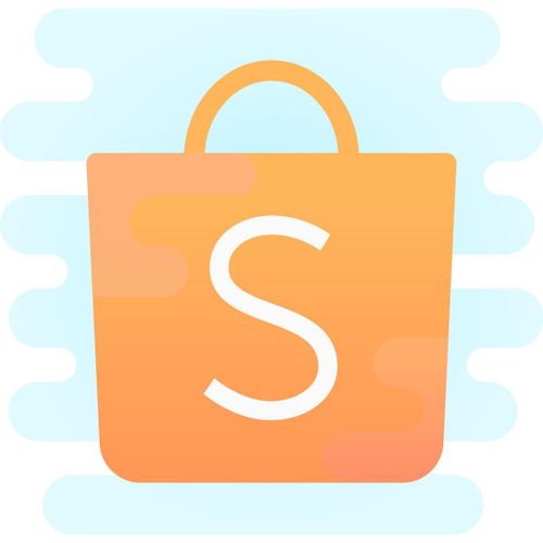 cute clipart style shopee icon