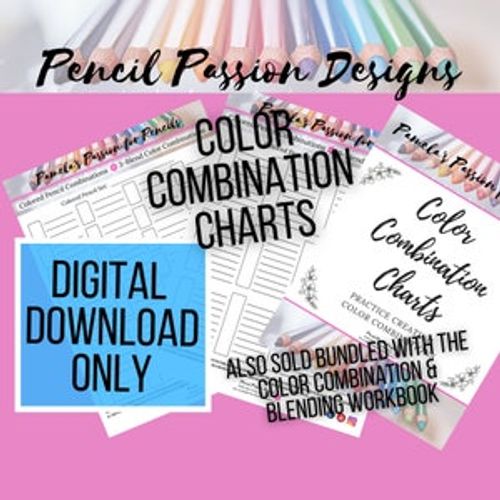 Color Combination Charts - 3-Blend through 10-Blend Color Combination Charts image 1