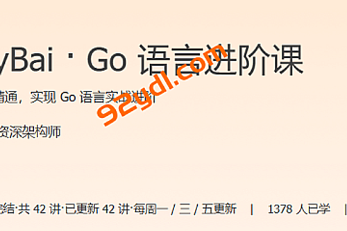 极客-TonyBai·Go语言进阶课