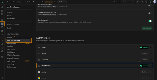Sign in with Web3 | Supabase Docs