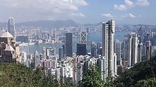 香港,skyscrapera,城市