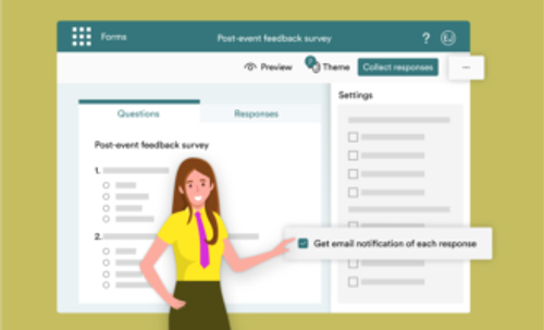 How to set up Microsoft Forms email notifications