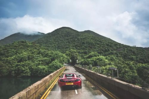 Scenic mountain road in China