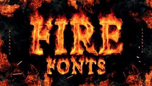 Best Free and Premium Fire and Flame Fonts