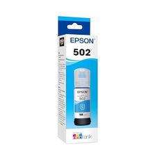 EPSON 502 EcoTank Ink Ultra-high Capacity Bottle Cyan Works with ET-2750, ET-2760, ET-2850, ET-3750, ET-3760, ET-3850, ET-4850, and other select EcoTank models