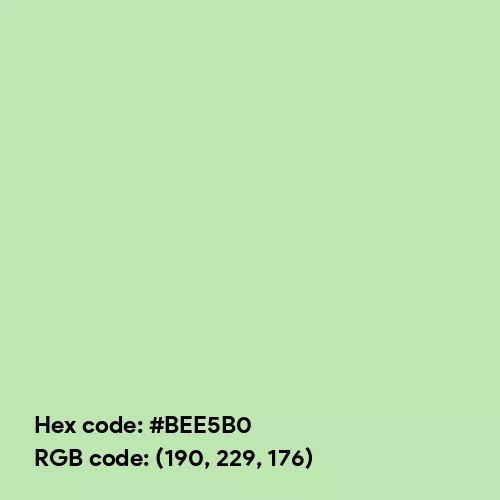 Pastel Green (Hex code: BEE5B0) Color Thumbnail