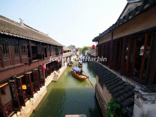 Traditional homes along Zhouzhuang canals