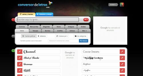 Conversor de letras online gratis