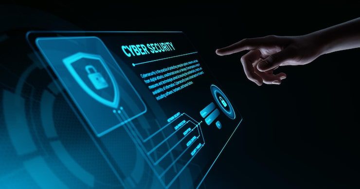 Photo cyber security data protection business technology privacy concept