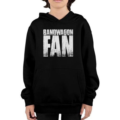 Bandwagon Fan Funny Sports Fan Vintage Meme  Youth Hoodie