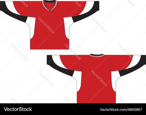 Hockey Jersey Template vector image