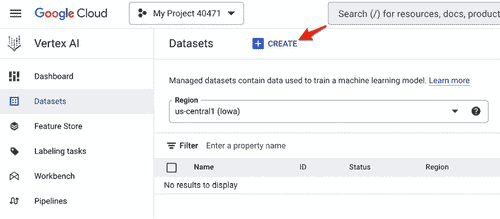 Figure 5.1 – 创建 Vertex AI 数据集
