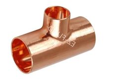 (1-PK) EZ-FLUID Plumbing 2" x 2" x 1" C X C X C Copper Reducing Tee,LF Pressure Reducer Tee Fittings with Sweat Solder Connection for Residential,Commercial Pipe