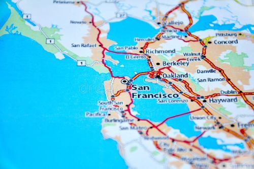 The map of USA - San Francisco, USA. World map san francisco stock images, royalty-free photos and pictures