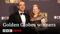 Golden Globes winners as Oppenheimer and Succession sweep up | BBC News - YouTube