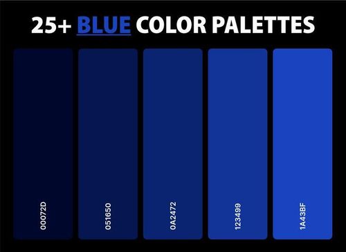 r/colors - Blue Colour Palette